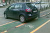 Parcare exemplara pe pista de biciclisti