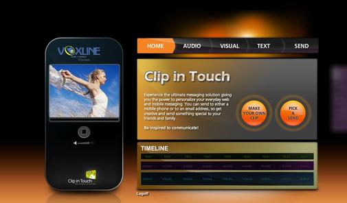 Interfata Clip in Touch