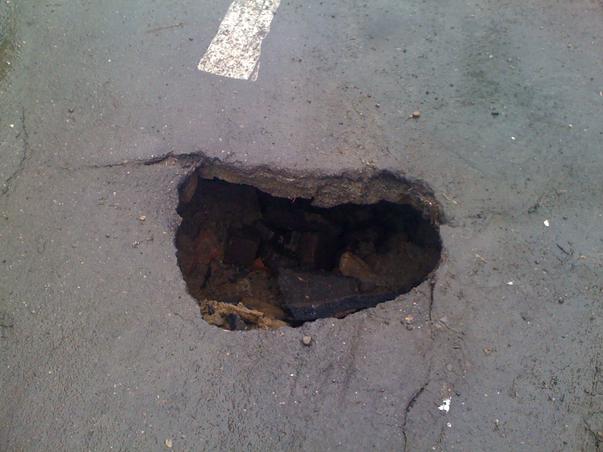 Groapa in buricul Bucurestiului