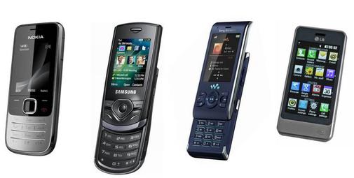 Nokia 2730 Classic, Samsung S3550 Shark, Sony Ericsson W595, LG GD 510 Pop
