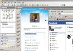 facebook - outlook - windows live