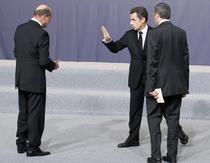 Basescu, Sarkozy si Berlusconi, la Lisabona