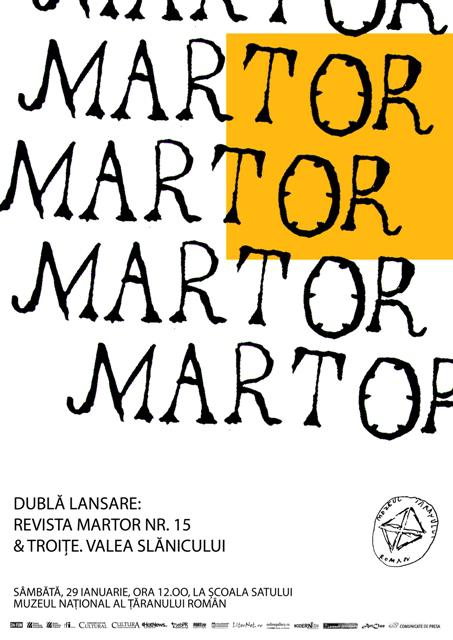 afis lansare revista Martor