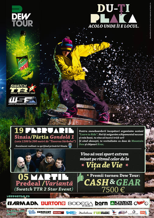poster Dew Tour - Etapa 2 - Sinaia
