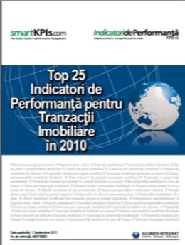 Top 25 KPIs pentru Tranzactii Imobiliare in 2010