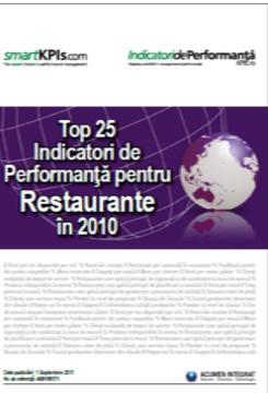 Top 25 KPIs pentru Restaurante in 2010