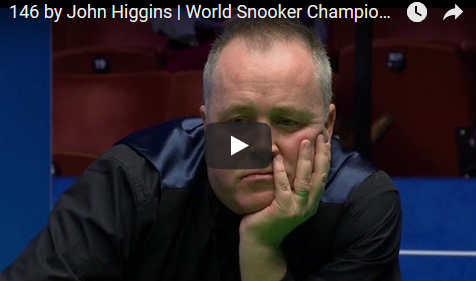 John Higgins, break de 146 la CM de Snooker
