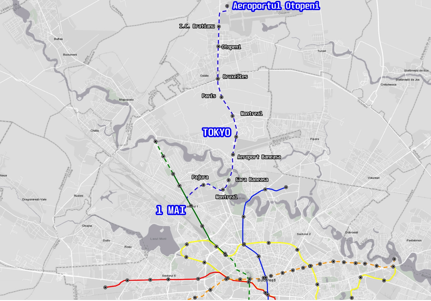 Harta Statii Metrou Bucuresti Hsbd