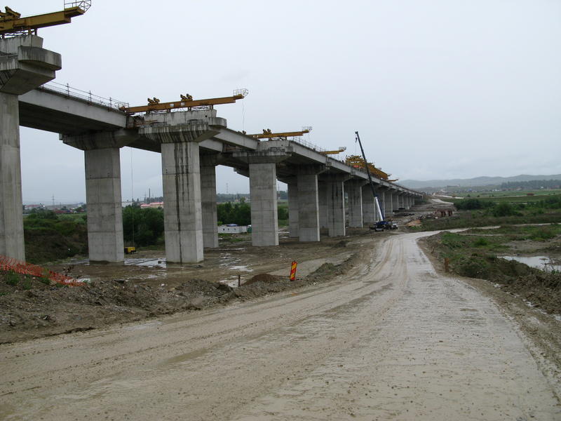Autostrada Transilvania in lucru