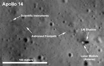 Urmele lasate de Apollo 14