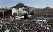 Protest in Piata Syntagma din Atena