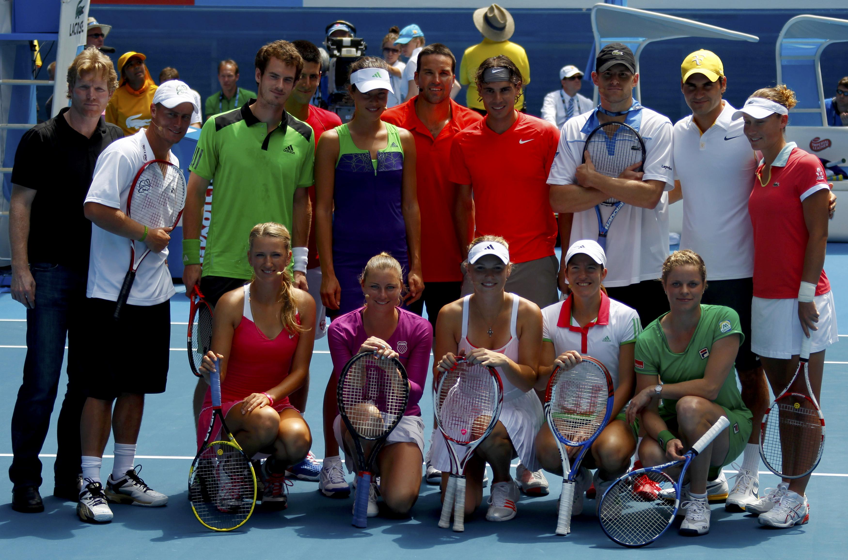 Match organization. Групповые фото лучших теннисистов.