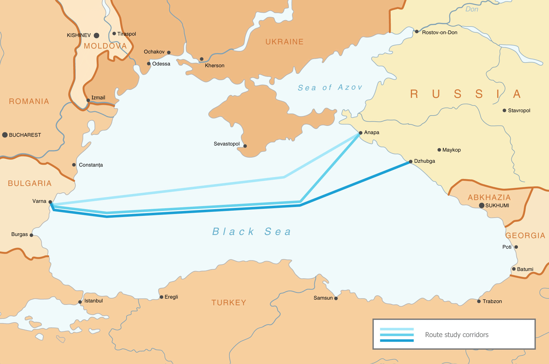 Граница россии по черному морю
