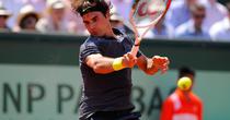 Roger Federer, in actiune la Roland Garros 
