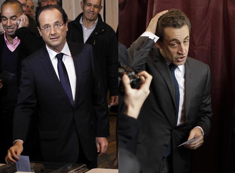 Francois Hollande vs. Nicolas Sarkozy (la urne)