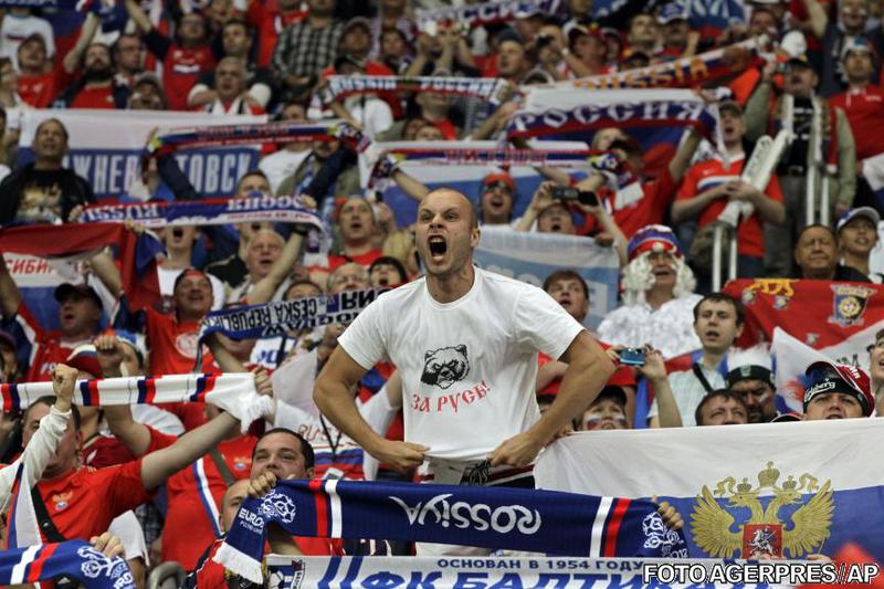 Fanii rusi, cei mai agresivi la EURO 2012