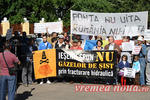 Protest anti - gaze de sist in Romania
