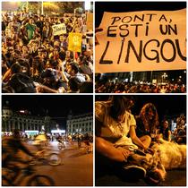 FOTOGALERIE Protest anti RMGC in Piata Universitatii (foto C-tin Barbu)
