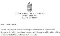 Raspunsul Ministerului Justitiei din Ungaria
