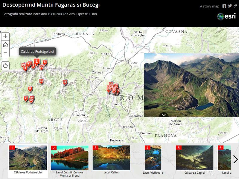 Story map - Descoperind Muntii Fagaras si Bucegi