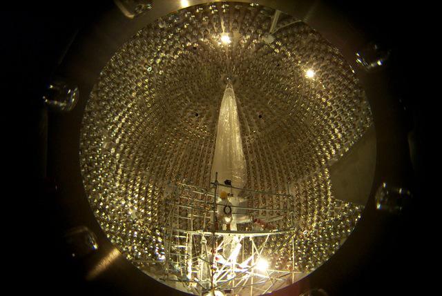 Instalatia Borexino, in care au fost detectate particulele neutrino
