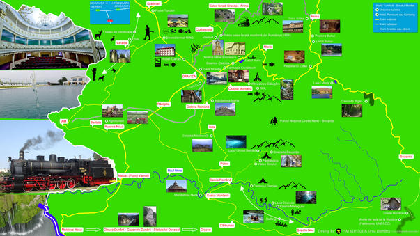 Harta Turistica -Banatul Montan