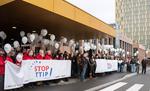 Manifestatie anti-TTIP la Luxemburg