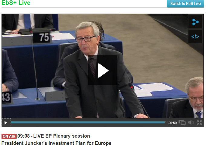 LIVE Juncker in Parlamentul European