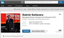 Gabriel Gaitanaru, actionar Expert One Research si fost angajat Teamnet