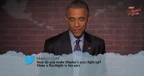 Obama citeste comentarii rautacioase la adresa sa