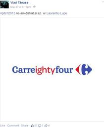 Una dintre parodiile publicitare legate de pitch-ul Carrefour