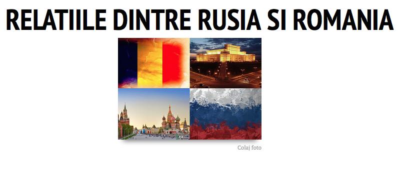Relatiile dintre Rusia si Romania