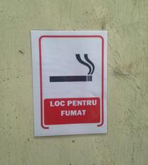 Semn loc pentru fumat