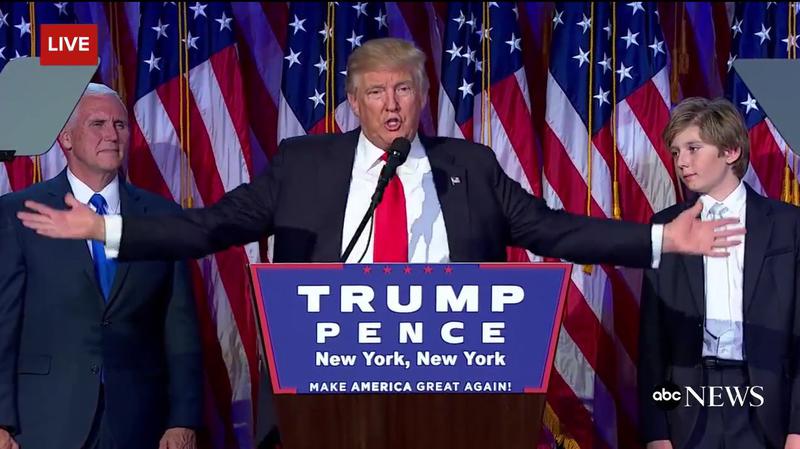 Donald Trump la primul sau discurs ca presedinte