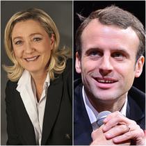 Marine Le Pen si Emmanuel Macron