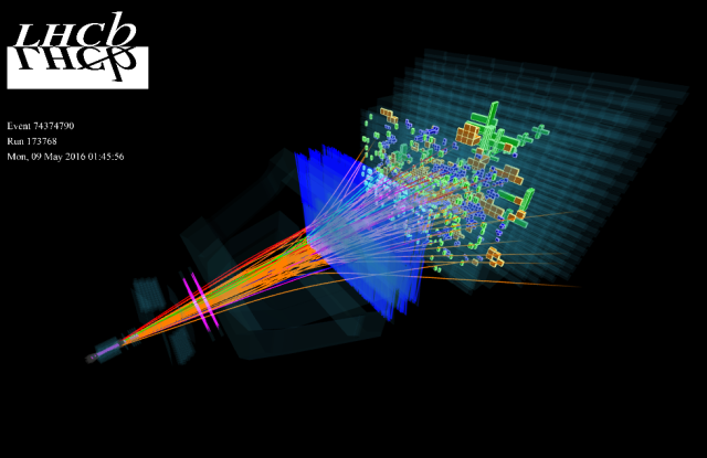 Descoperirea a 5 particule subatomice la CERN - reconstitutire