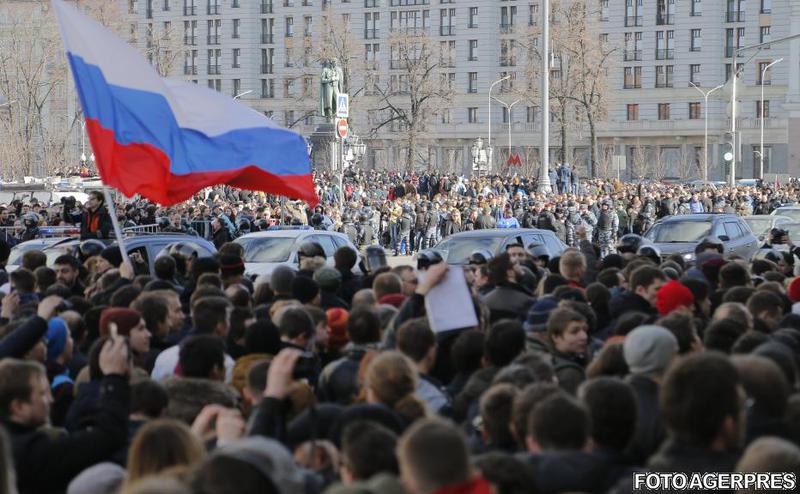 Protest anticoruptie la Moscova