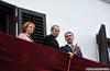 Margareta, Regele Mihai si Radu saluta multimea la Palatul Elisabeta nov 2014 ultimele aparitii
