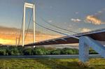 Podul suspendat peste Dunare de la Braila