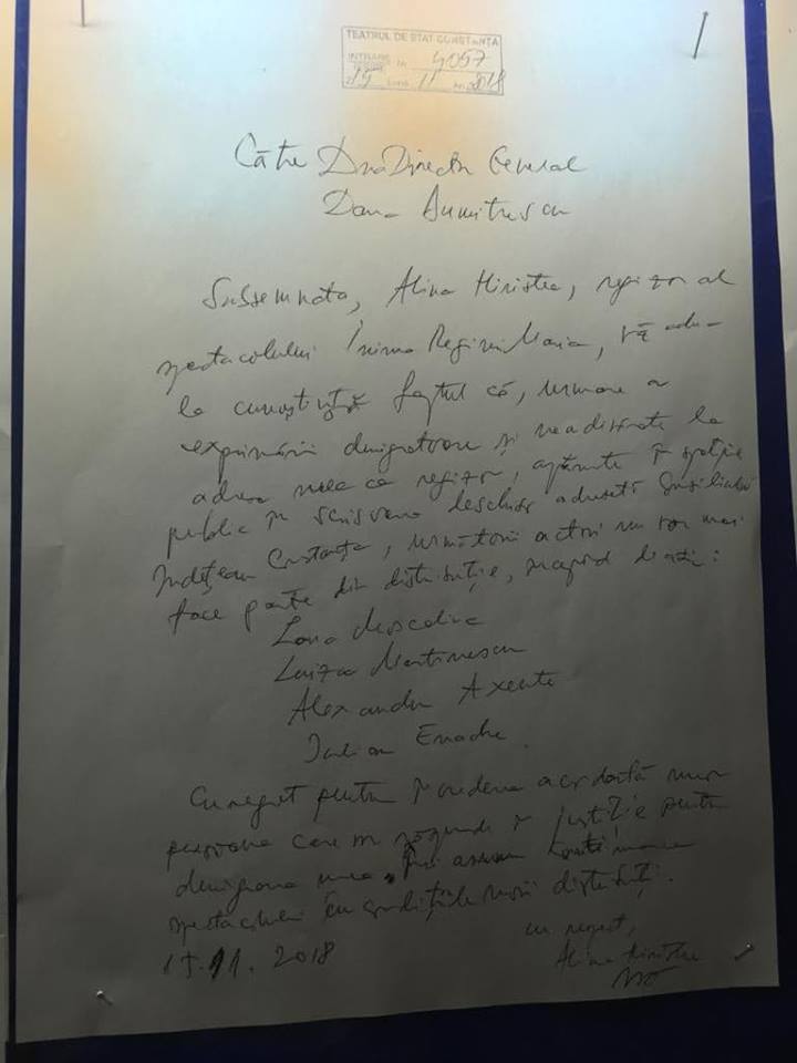 Actorii Teatrului Din Constanța Care Au Semnat Scrisoarea In Care