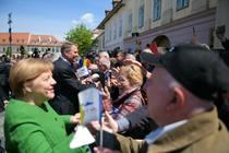 Iohannis si Merkel la Sibiu