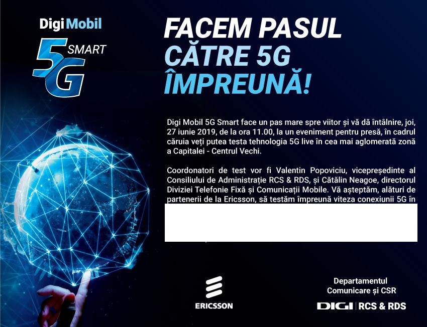 Stupid carve profound Încă un operator introduce tehnologia 5G în România: RCS&RDS și Ericsson  vor arăta noile viteze de internet în București - HotNews.ro