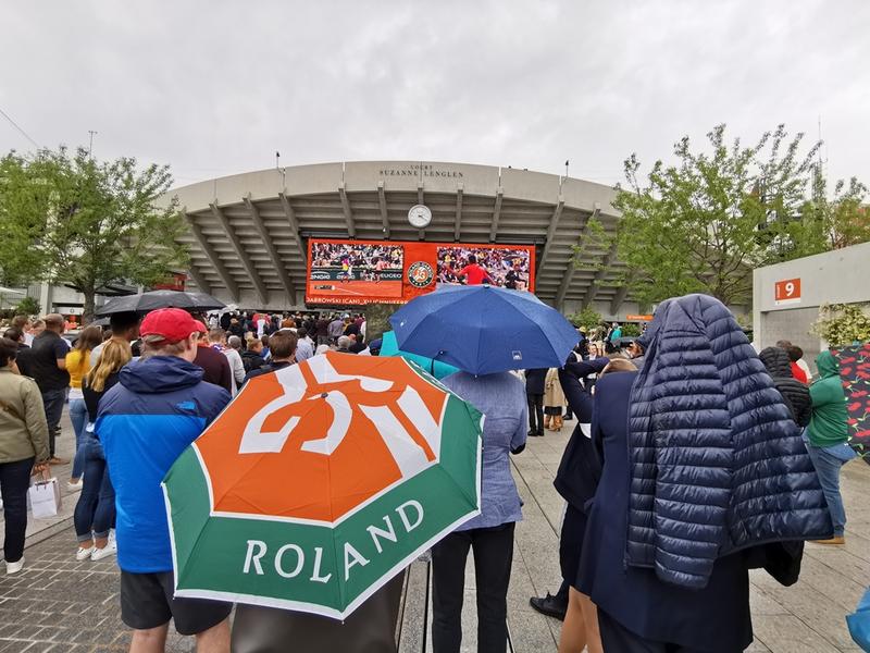 Ploua la Roland Garros