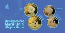Moneda de 50 de bani cu chipul Reginei Maria