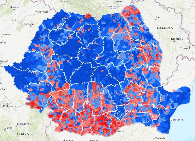 screw Perhaps century HARTĂ INTERACTIVĂ Cum au votat românii în fiecare oraș și comună din țară.  Unde a câștigat Iohannis și unde a reușit Dăncilă să ia mai mult / Două  județe adjudecate total de