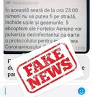 Fake News cu elicopterele Armatei și coronavirus