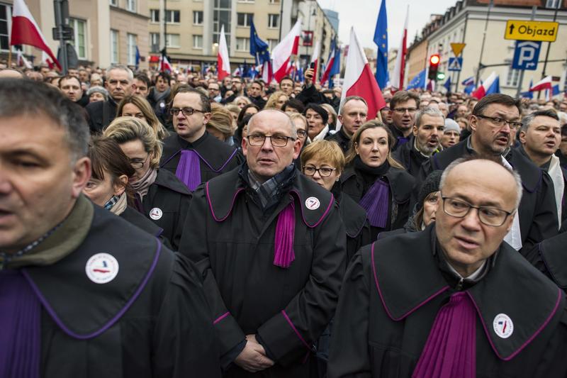 Protest magistrati polonezi