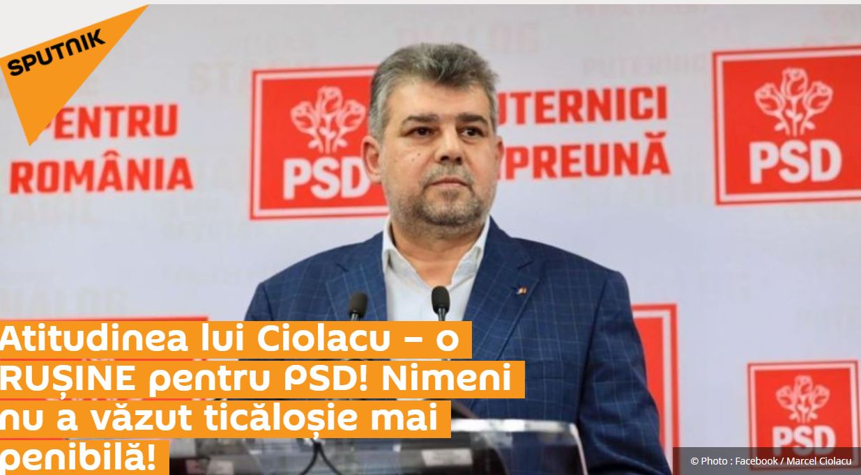 out of service Plateau Should Site-ul rusesc de propagandă Sputnik îl critică pe Ciolacu pentru că s-a  rupt de linia Dragnea: ”Cât de ticălos să fii să nu vezi că PSD a fost  singurul care a încercat