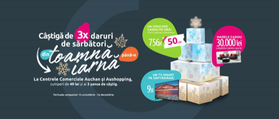 webPR: Centrele Comerciale Auchan și Aushopping au dat startul sărbătorilor de iarnă cu de premii! - HotNews.ro