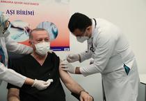 Presedintele turc Recep Erdogan s-a vaccinat impotriva COVID-19